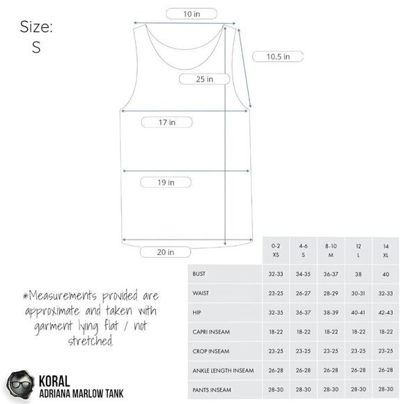 KORAL ACTIVEWEAR ADRIANA MARLOW MESH PANEL TANK IN JUNIPER & BLACK WOMEN SMALL - Picture 9 of 14